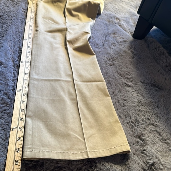 Escada Cotton Silk Blend tan with fun waist slight stretch pants sz 40 / us 10 - Picture 12 of 12